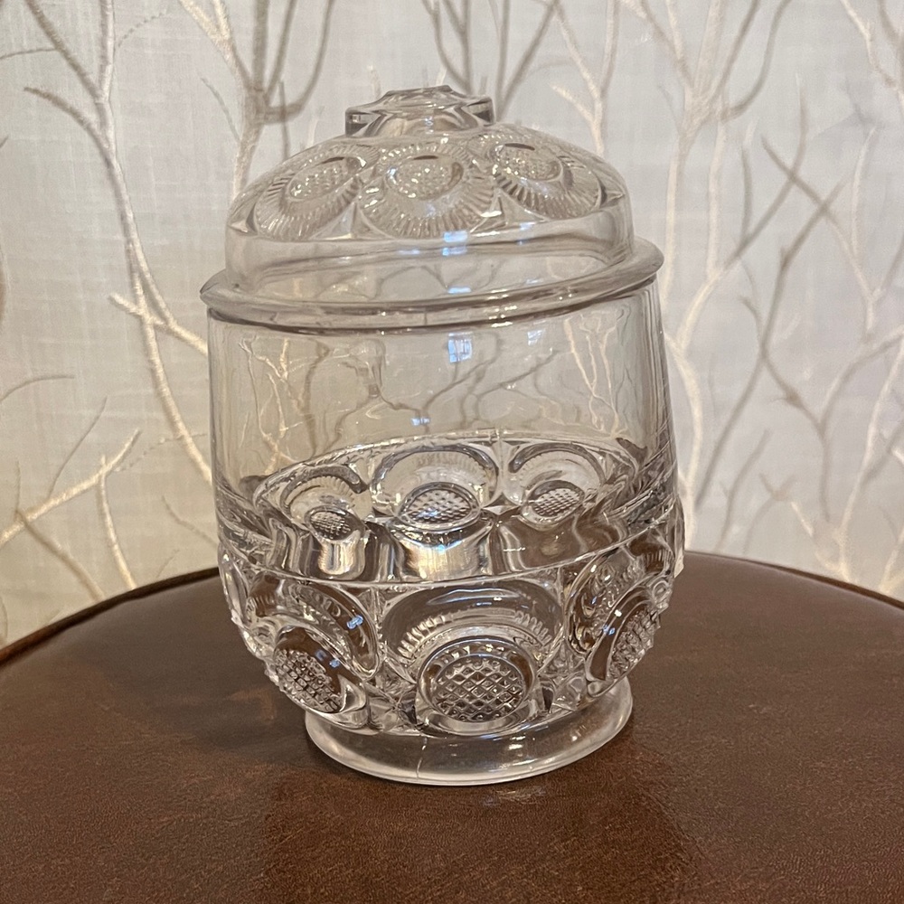 Elegant Clear Glass Food Storage Jar